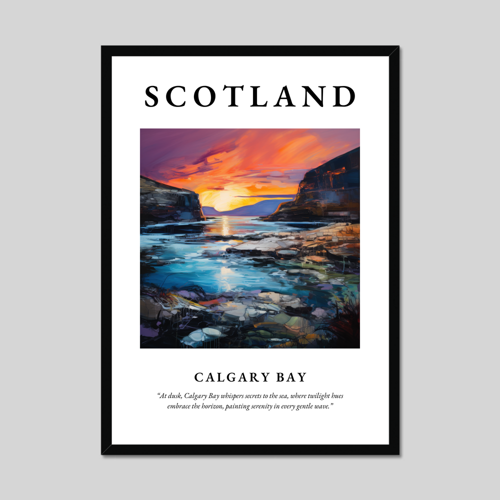 Poster of Calgary Bay, Scotland.