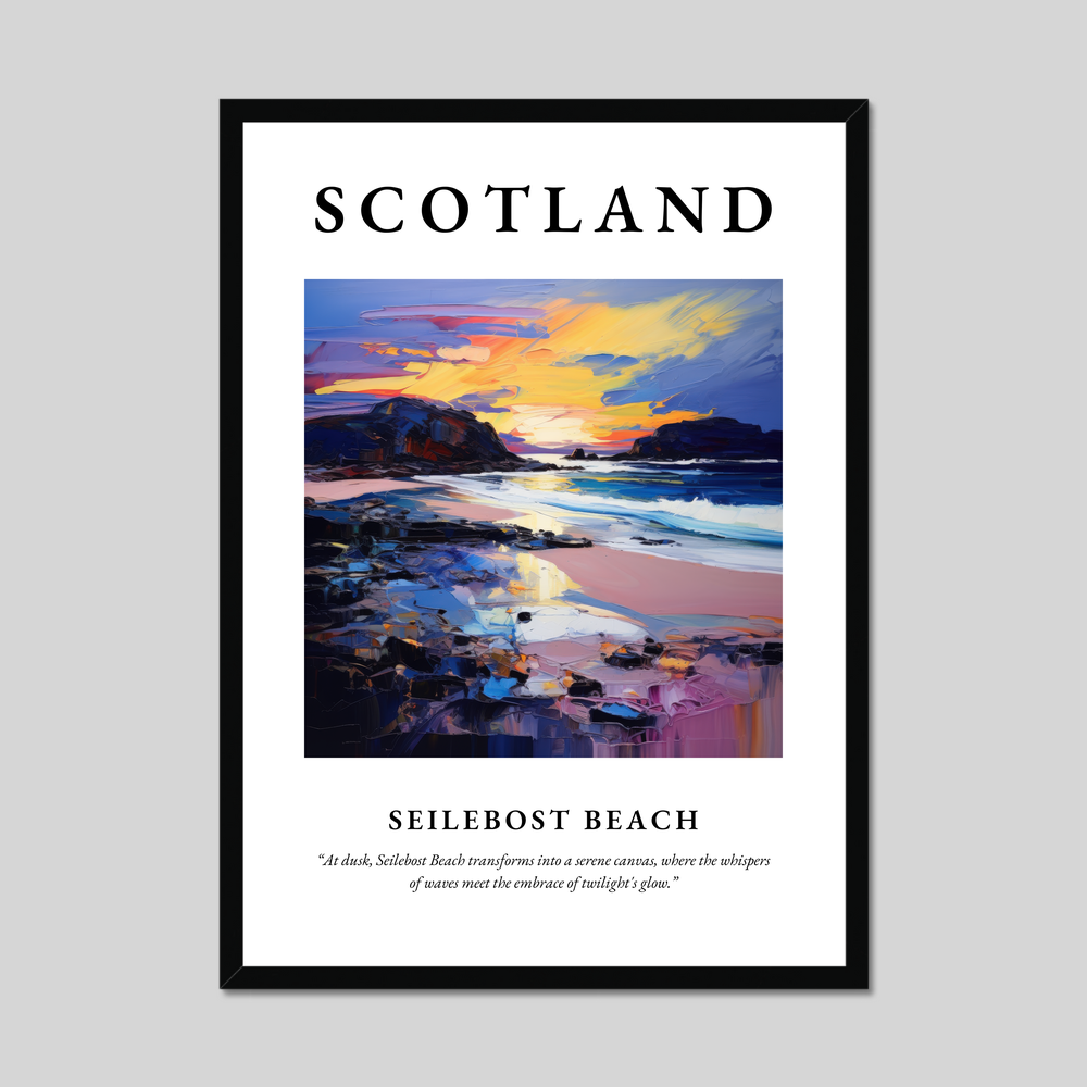 Poster of Seilebost Beach, Scotland.