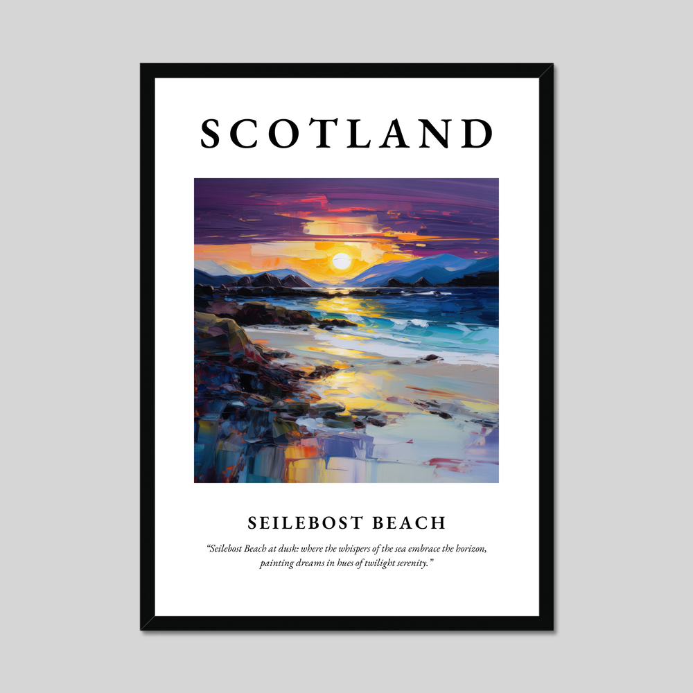 Poster of Seilebost Beach, Scotland.