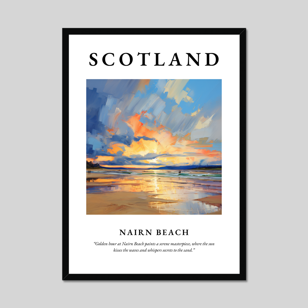 Poster of Nairn Beach, Scotland.