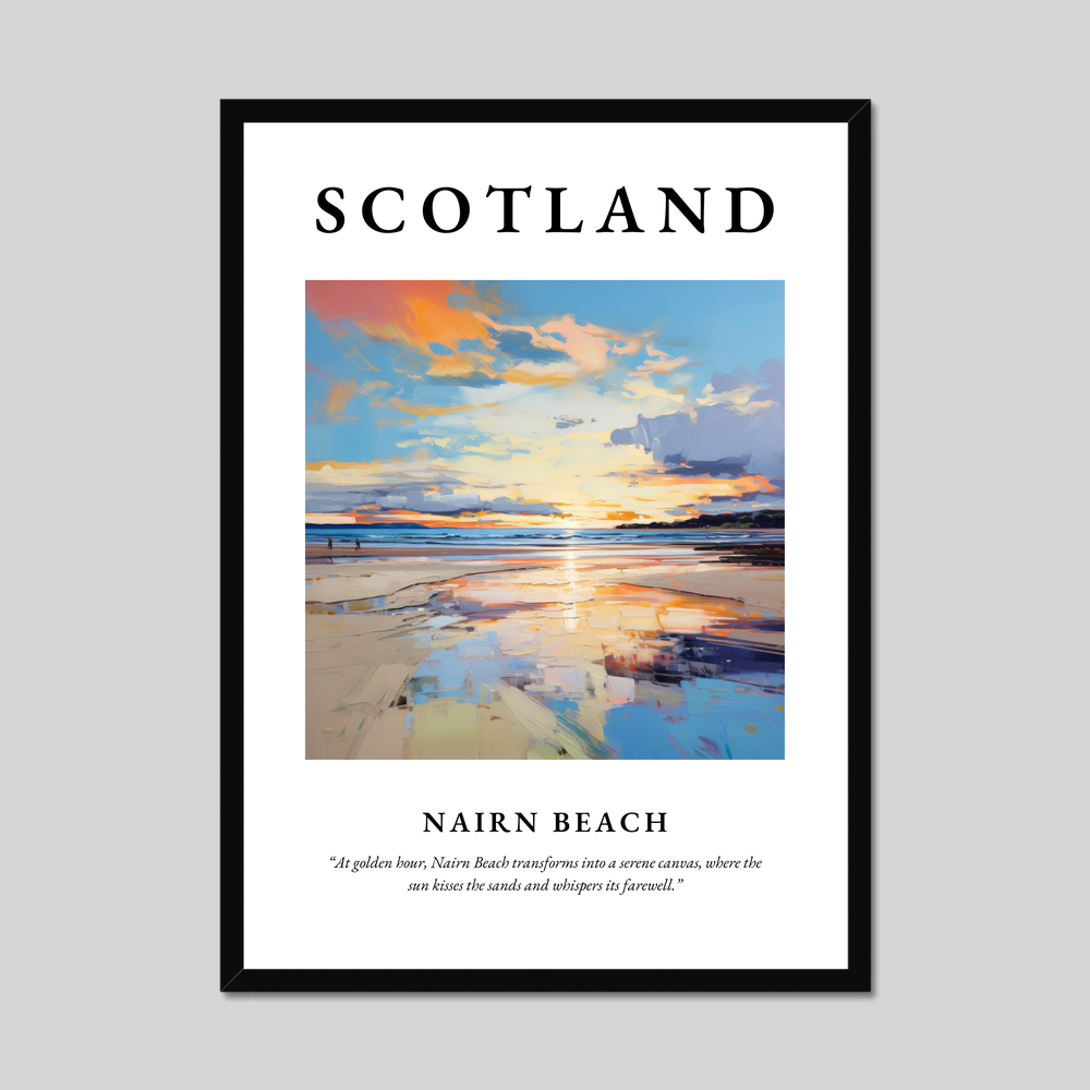 Poster of Nairn Beach, Scotland.