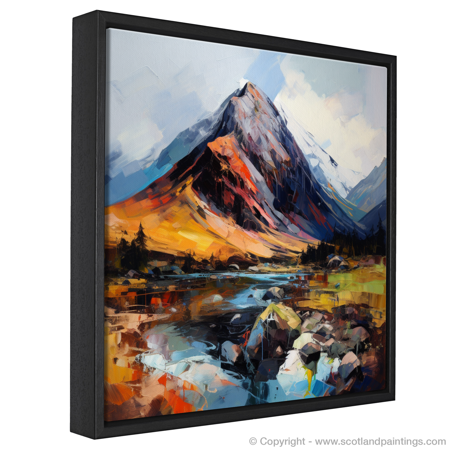 Painting and Art Print of Ben Nevis. Ben Nevis Unleashed: An Expressionist Ode to the Scottish Highlands.