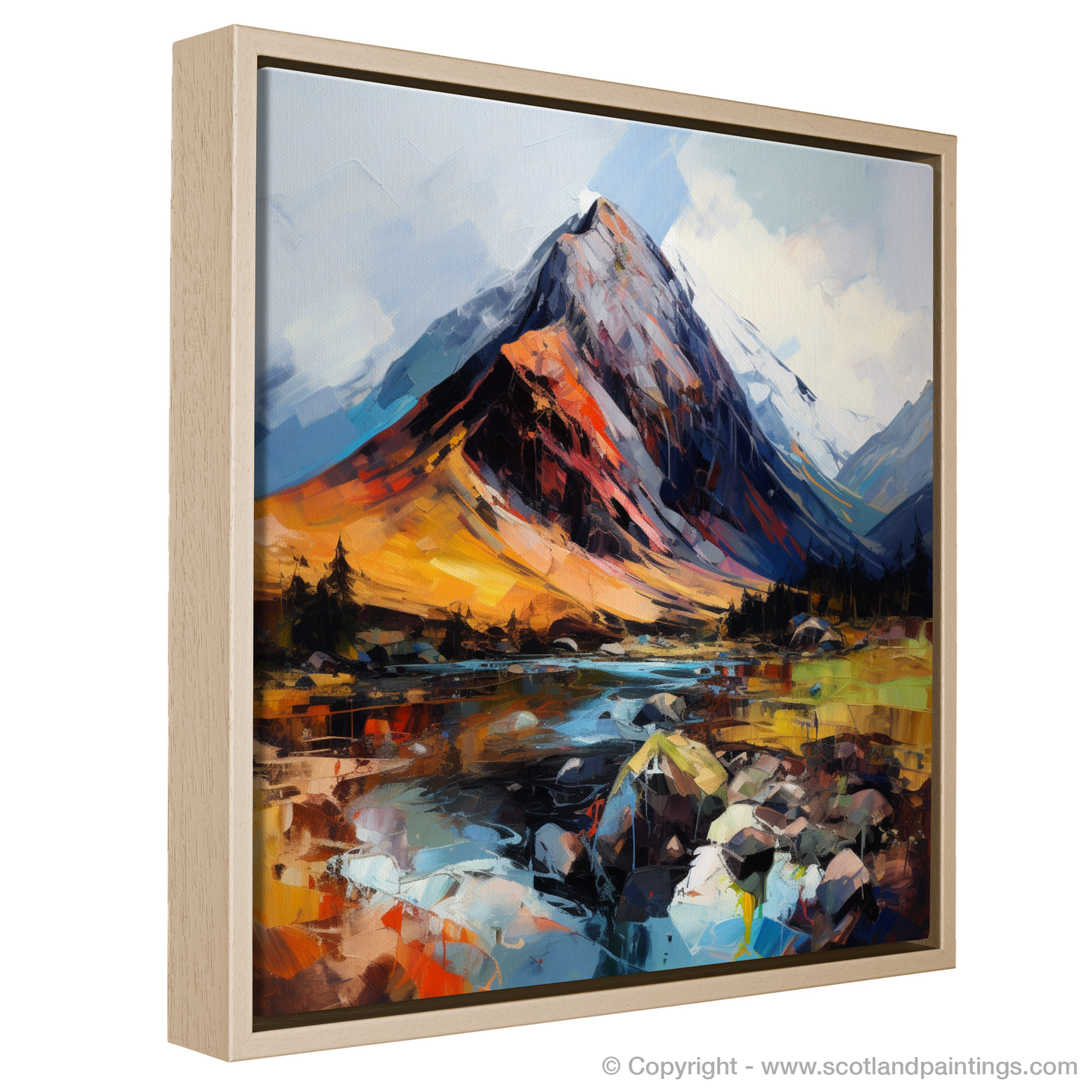 Painting and Art Print of Ben Nevis. Ben Nevis Unleashed: An Expressionist Ode to the Scottish Highlands.