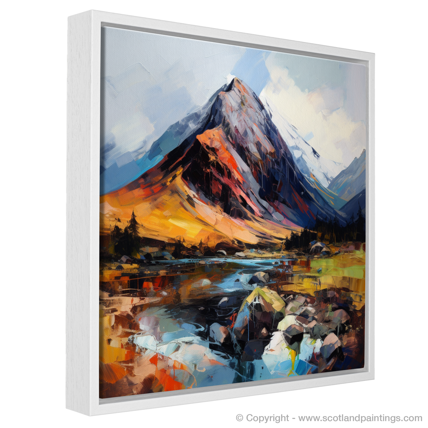 Painting and Art Print of Ben Nevis. Ben Nevis Unleashed: An Expressionist Ode to the Scottish Highlands.