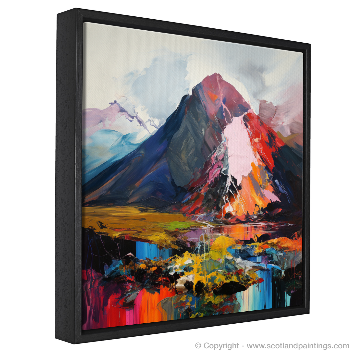 Painting and Art Print of Ben Nevis. Expressionist Tribute to Ben Nevis.