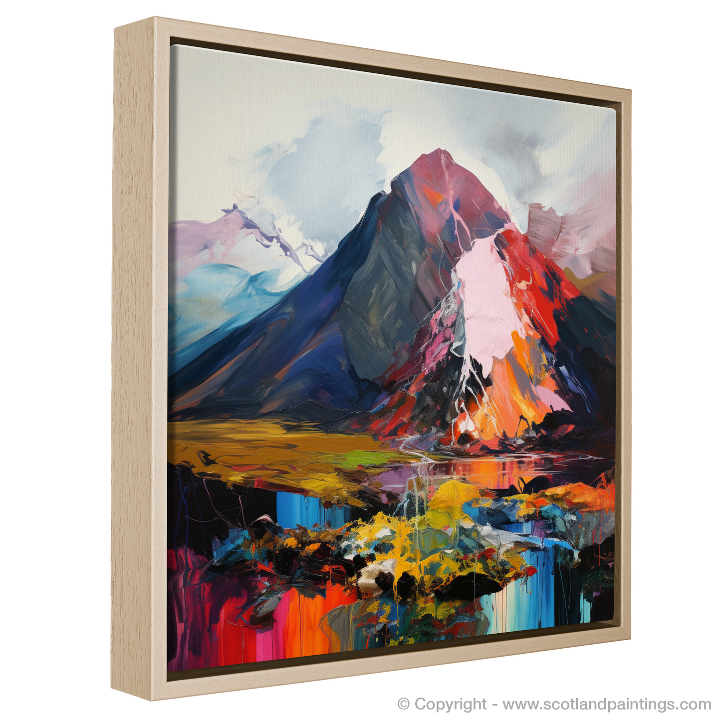 Painting and Art Print of Ben Nevis. Expressionist Tribute to Ben Nevis.