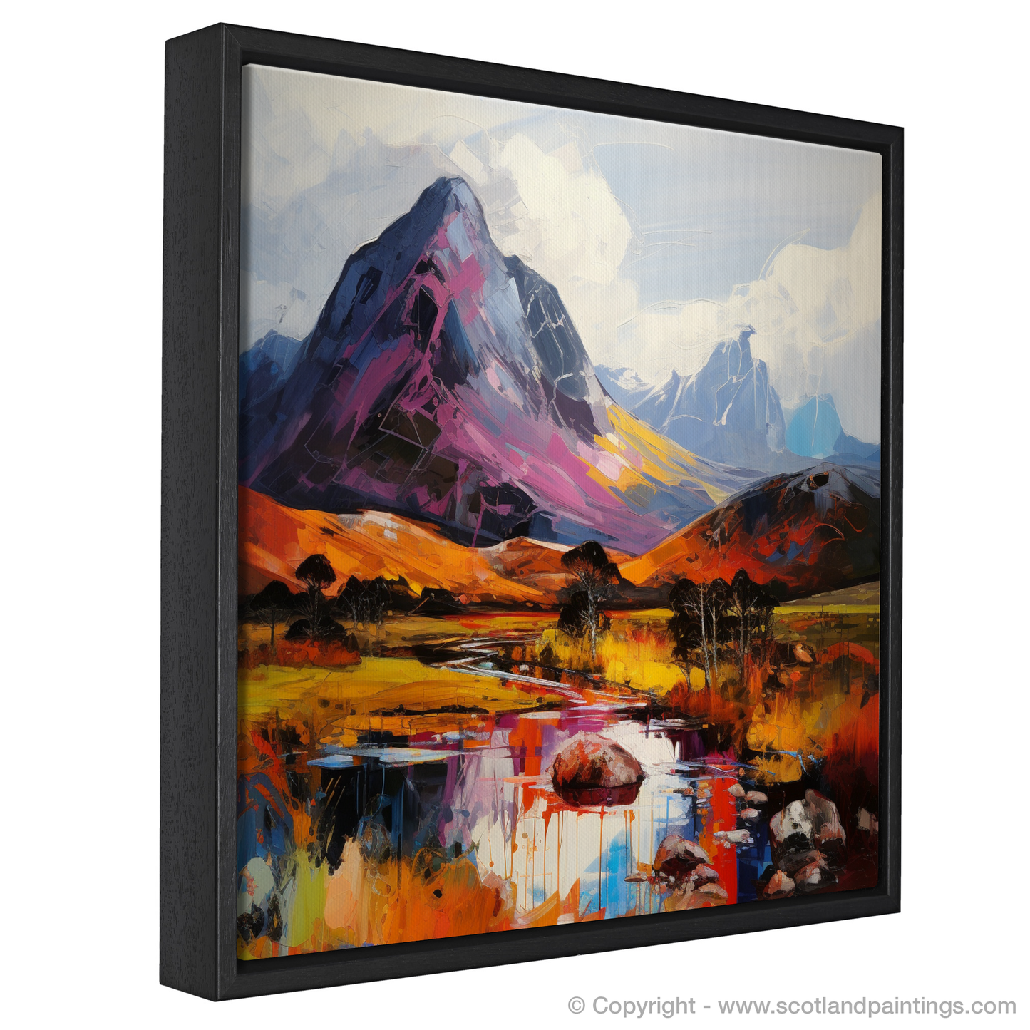 Painting and Art Print of Ben Nevis. Ben Nevis Unleashed: An Expressionist Ode to the Scottish Highlands.