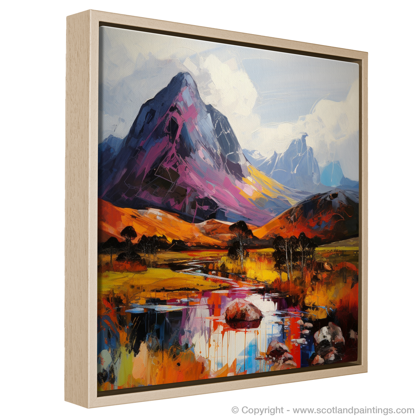 Painting and Art Print of Ben Nevis. Ben Nevis Unleashed: An Expressionist Ode to the Scottish Highlands.