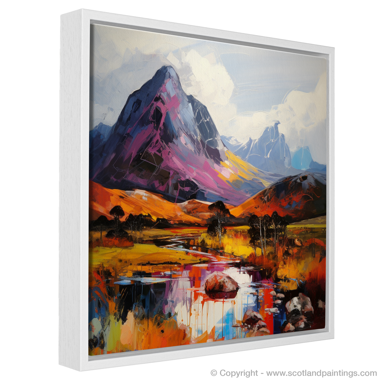 Painting and Art Print of Ben Nevis. Ben Nevis Unleashed: An Expressionist Ode to the Scottish Highlands.