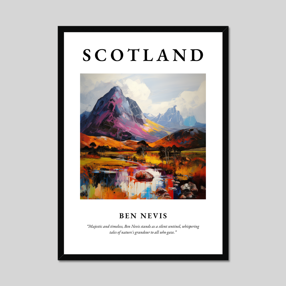 Poster of Ben Nevis, Scotland.