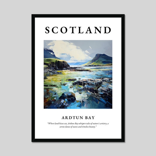 Poster of Ardtun Bay, Scotland.