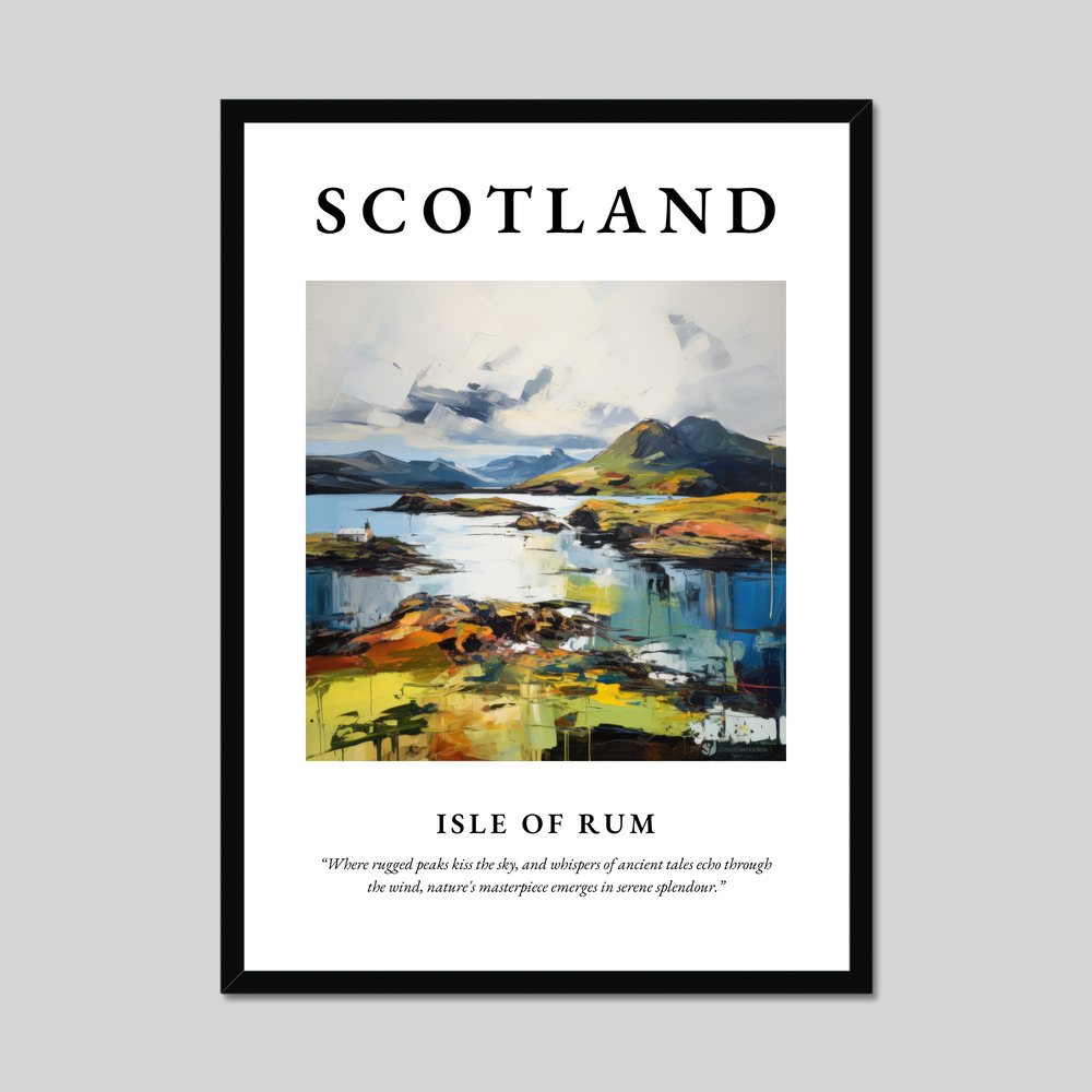 Poster of Isle of Rum, Scotland.