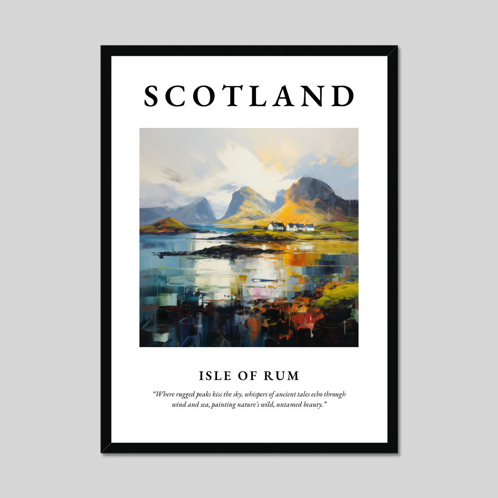 Poster of Isle of Rum, Scotland.