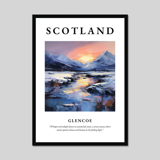 Poster of Glencoe, Scotland.