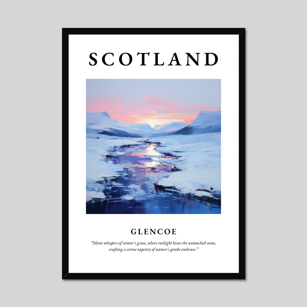 Poster of Glencoe, Scotland.