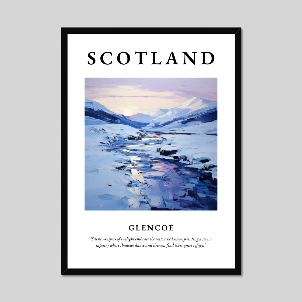 Poster of Glencoe, Scotland.