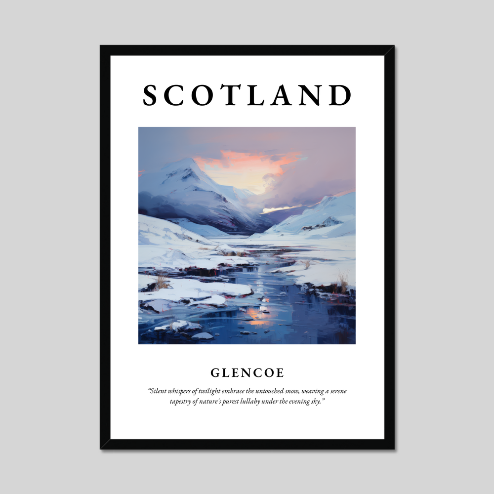 Poster of Glencoe, Scotland.