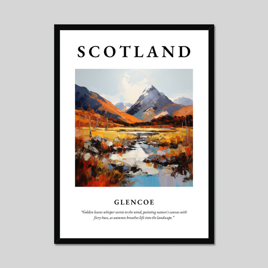 Poster of Glencoe, Scotland.