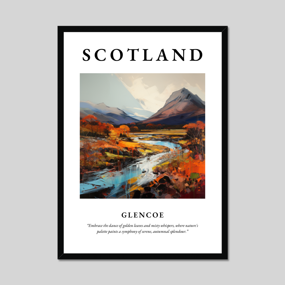 Poster of Glencoe, Scotland.