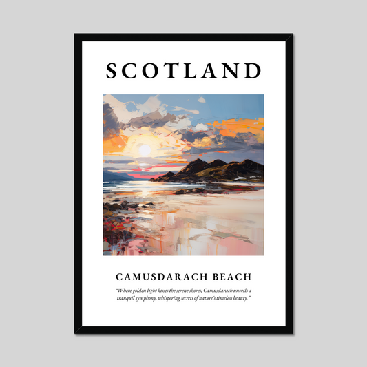 Poster of Camusdarach Beach, Scotland.