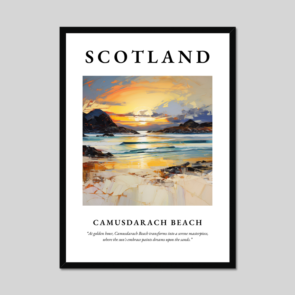 Poster of Camusdarach Beach, Scotland.