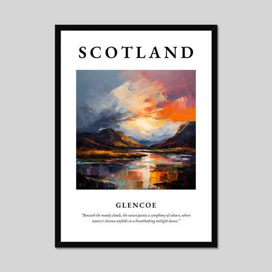 Poster of Glencoe, Scotland.