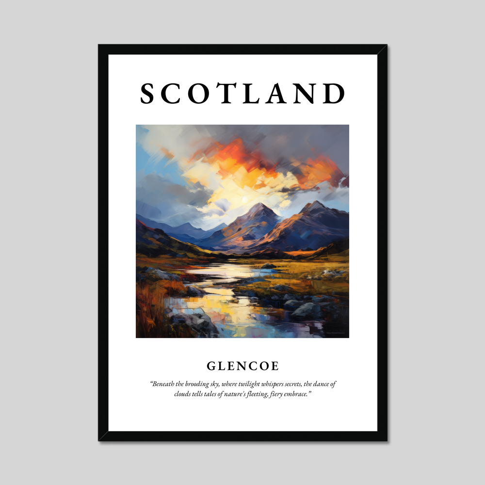 Poster of Glencoe, Scotland.