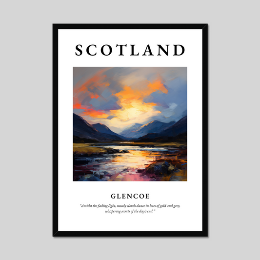 Poster of Glencoe, Scotland.