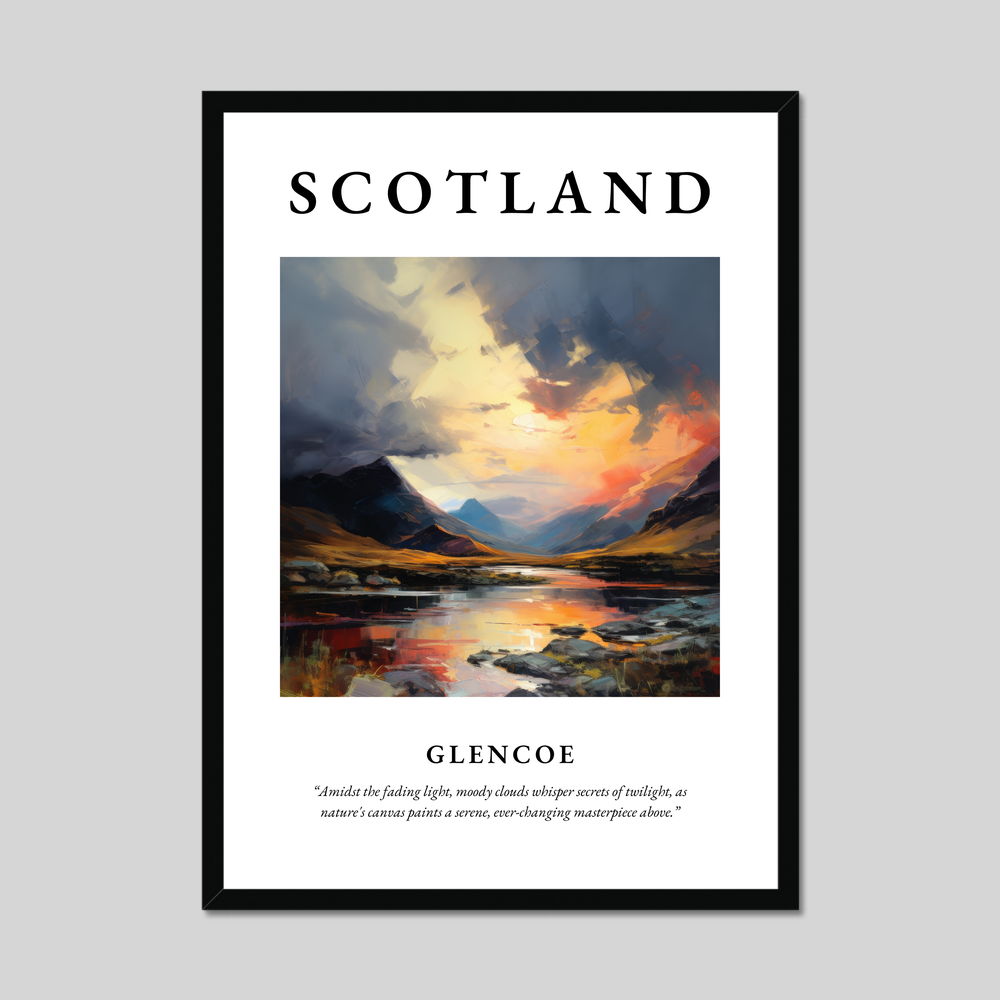 Poster of Glencoe, Scotland.