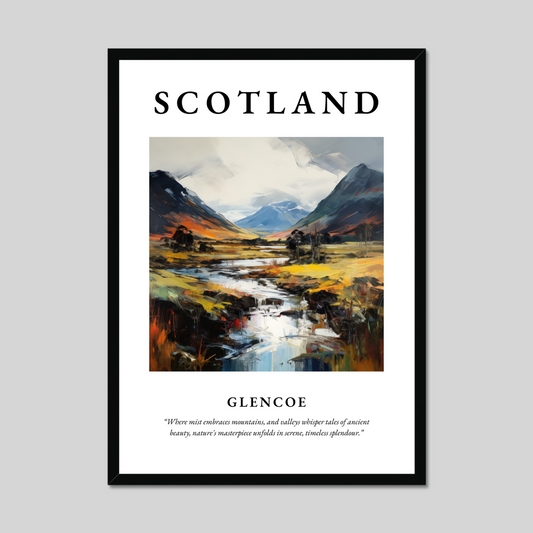 Poster of Glencoe, Scotland.