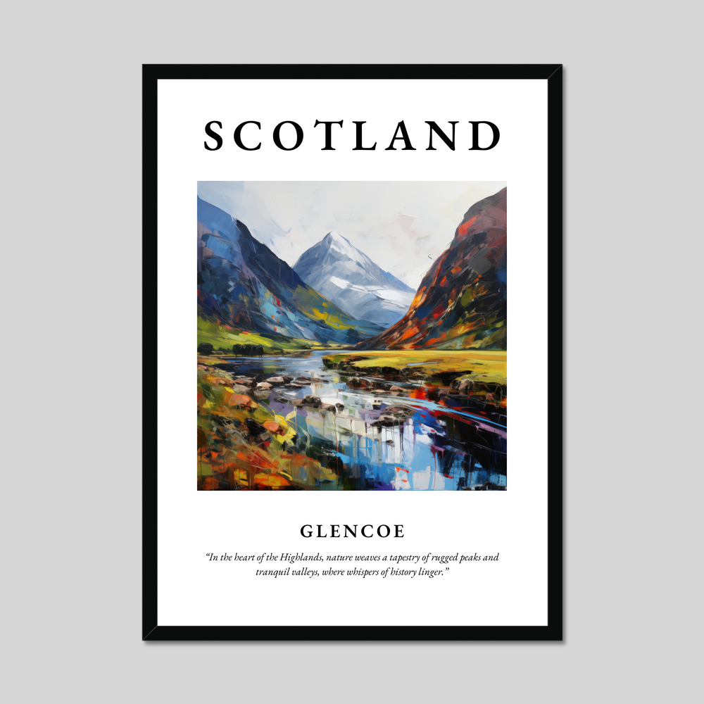 Poster of Glencoe, Scotland.