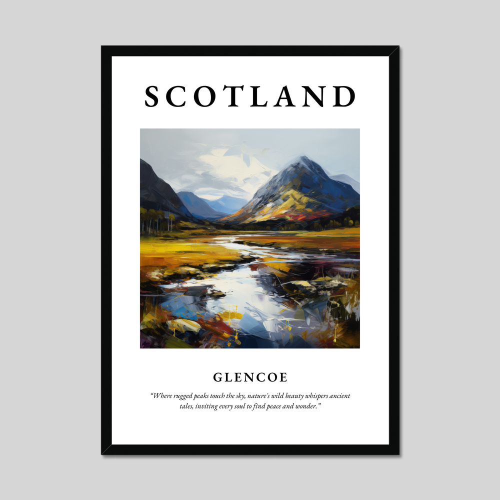 Poster of Glencoe, Scotland.