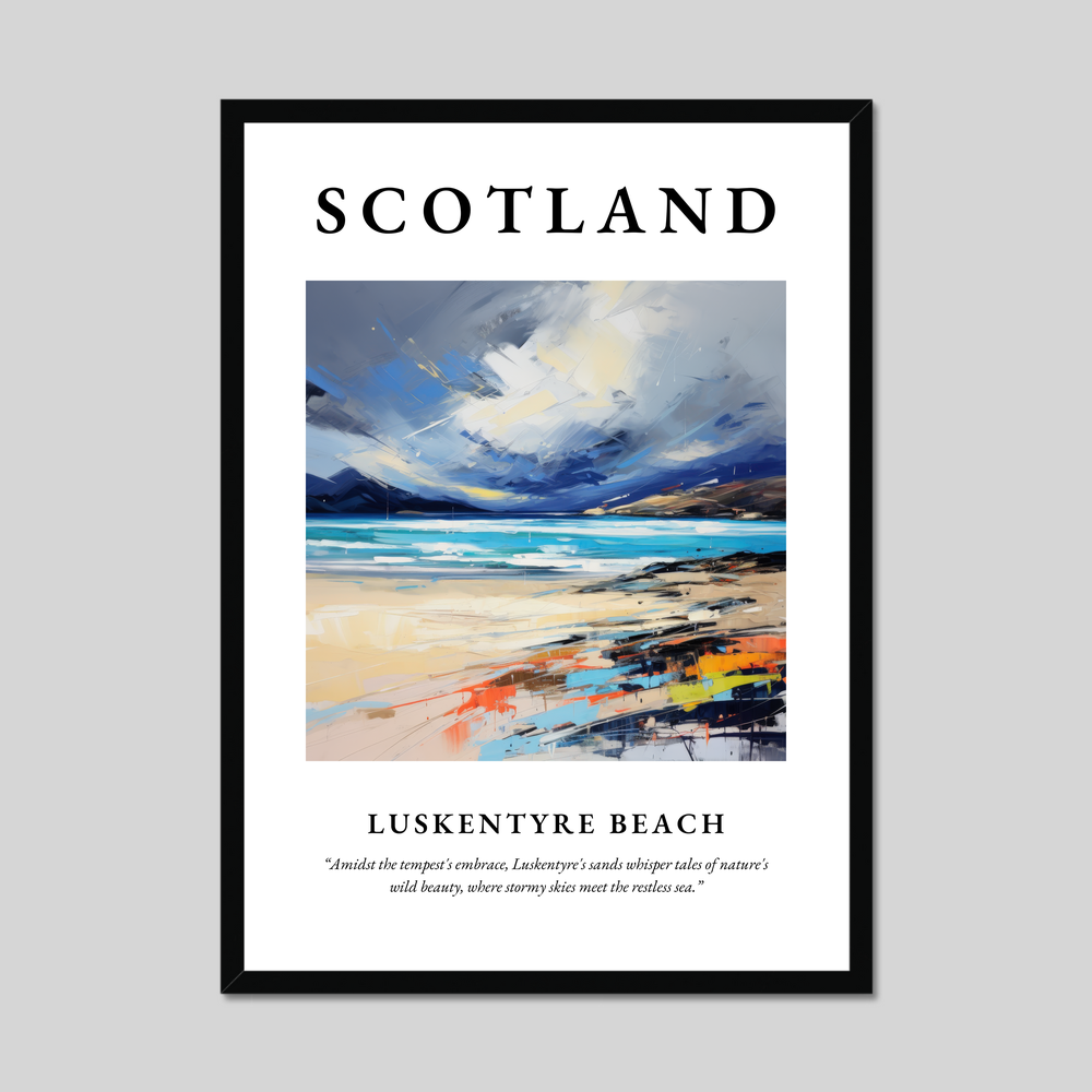 Poster of Luskentyre Beach, Scotland.