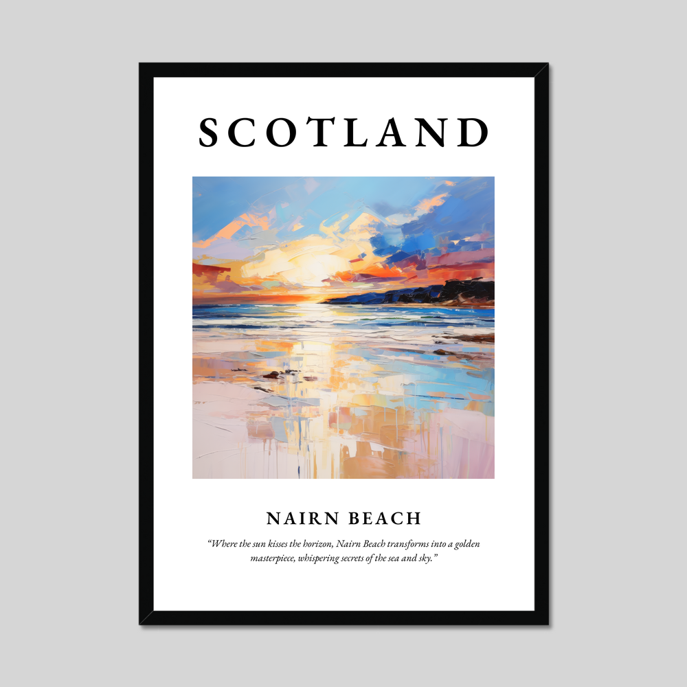 Poster of Nairn Beach, Scotland.