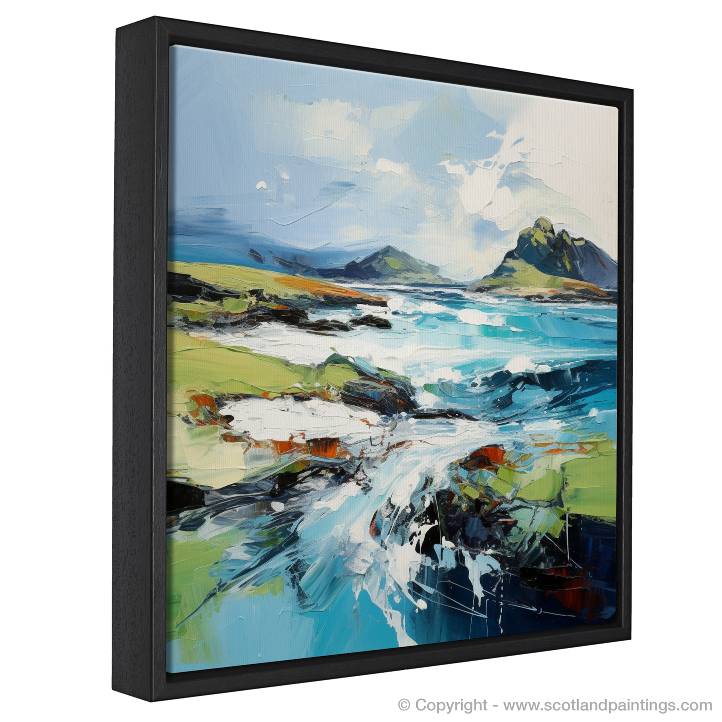 Painting and Art Print of Isle of Colonsay, Inner Hebrides entitled "Wild Rhapsody of Colonsay".