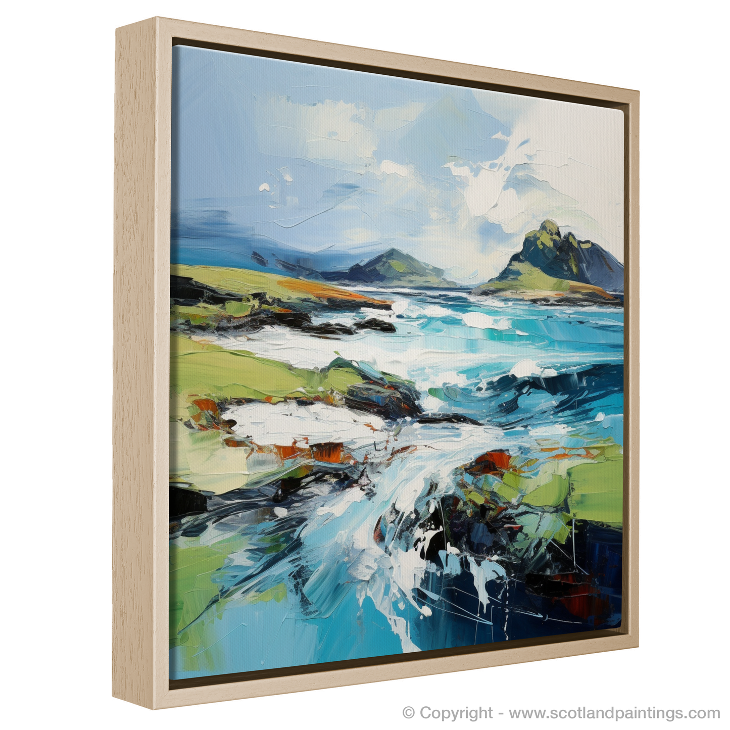 Painting and Art Print of Isle of Colonsay, Inner Hebrides entitled "Wild Rhapsody of Colonsay".