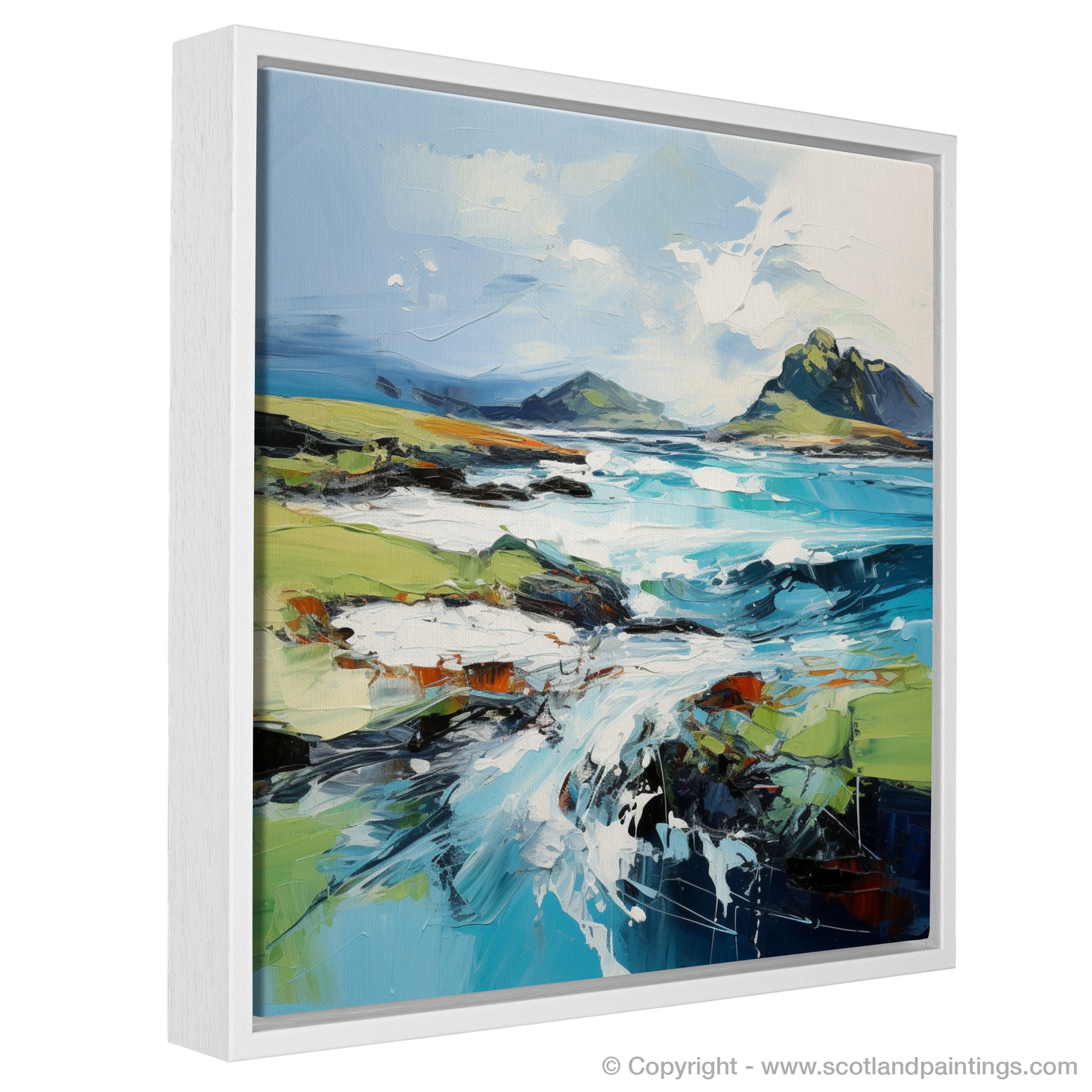 Painting and Art Print of Isle of Colonsay, Inner Hebrides entitled "Wild Rhapsody of Colonsay".