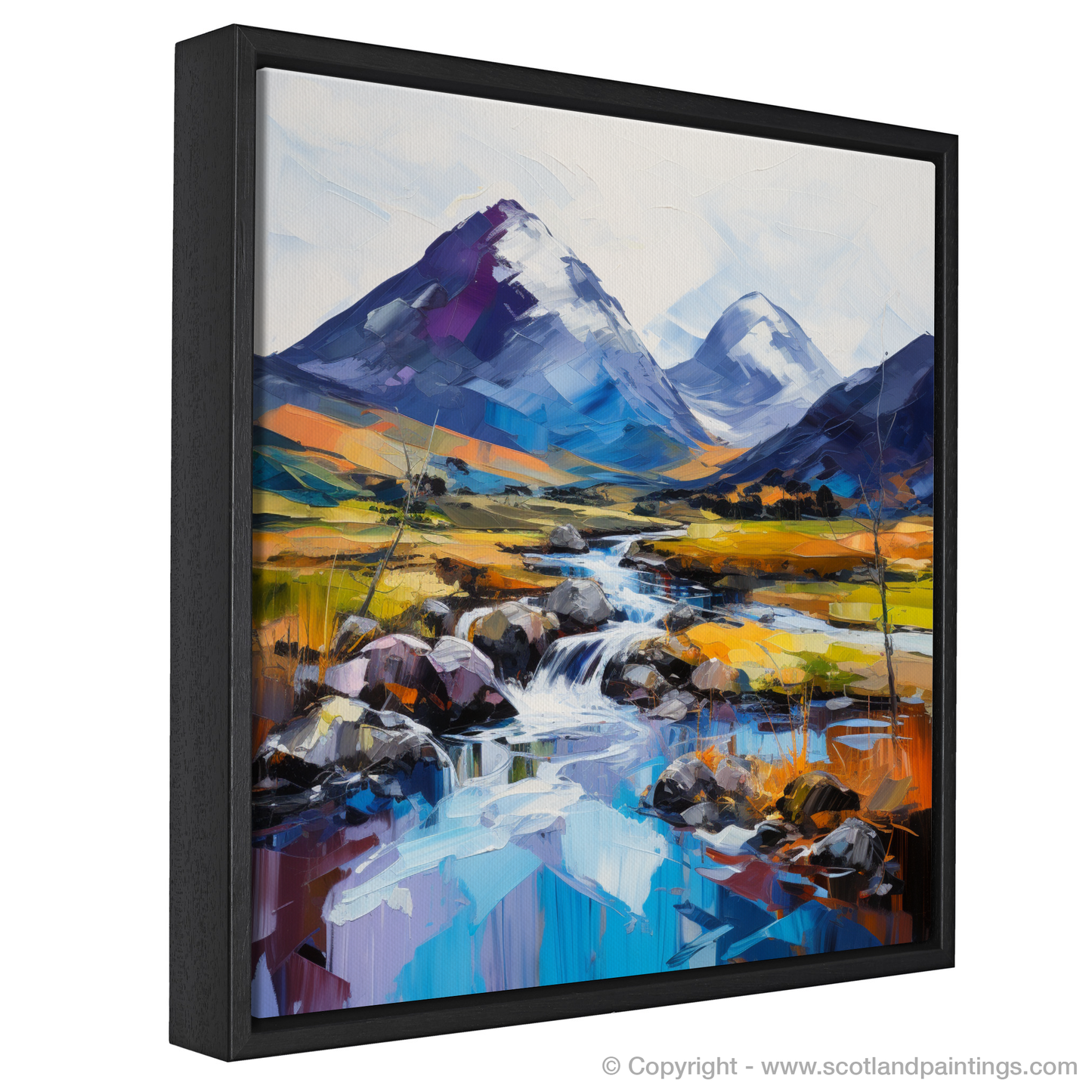 Painting and Art Print of Glen Sannox, Isle of Arran entitled "Majestic Dance of Glen Sannox".