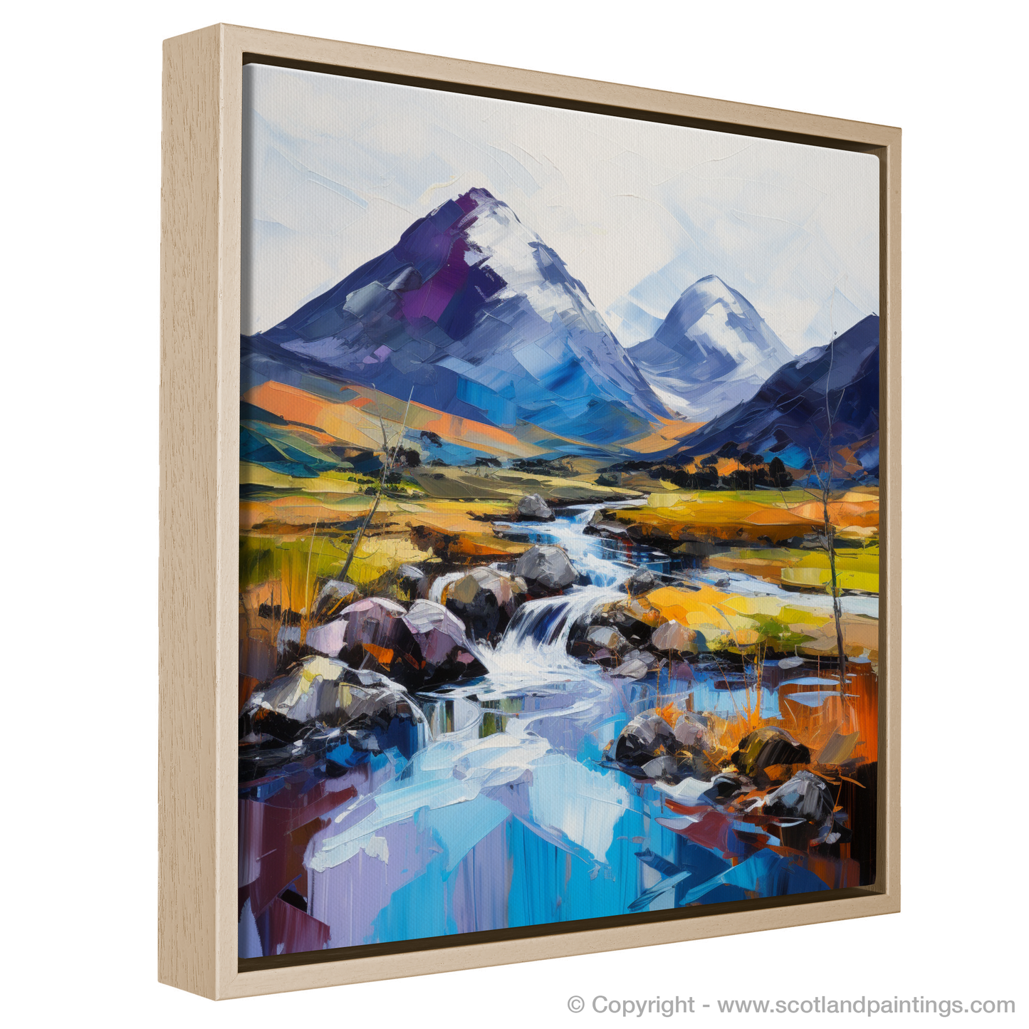 Painting and Art Print of Glen Sannox, Isle of Arran entitled "Majestic Dance of Glen Sannox".