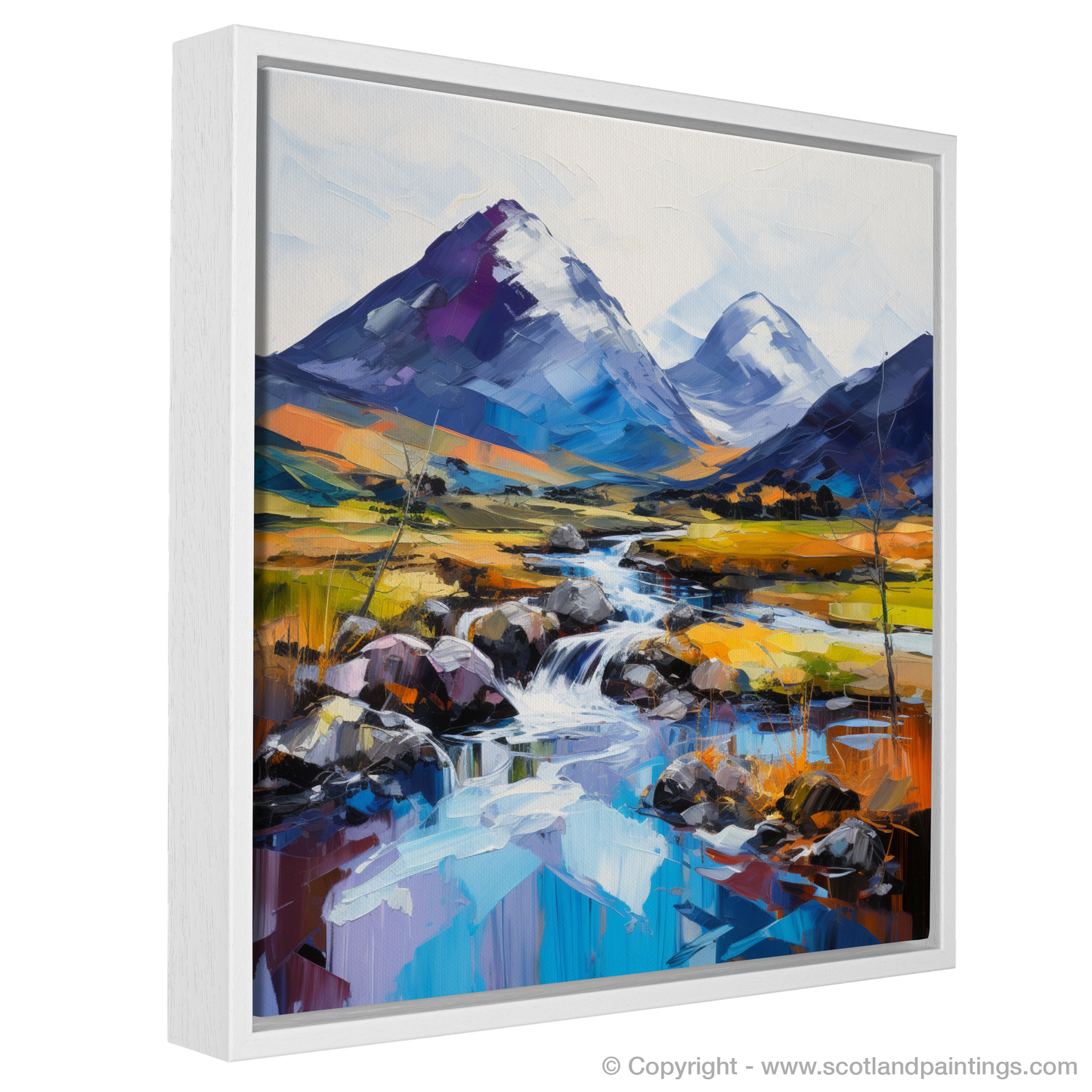 Painting and Art Print of Glen Sannox, Isle of Arran entitled "Majestic Dance of Glen Sannox".