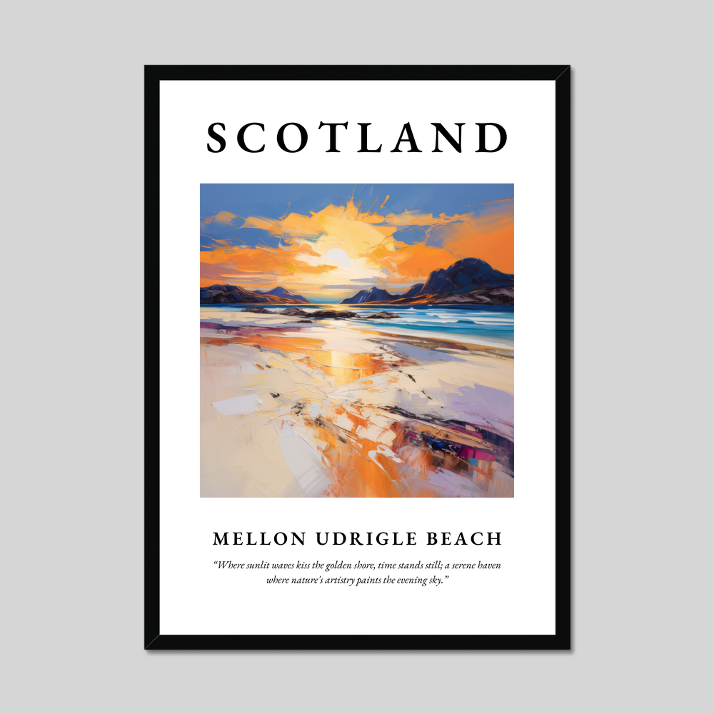 Poster of Mellon Udrigle Beach, Scotland.