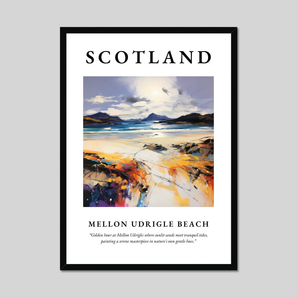 Poster of Mellon Udrigle Beach, Scotland.