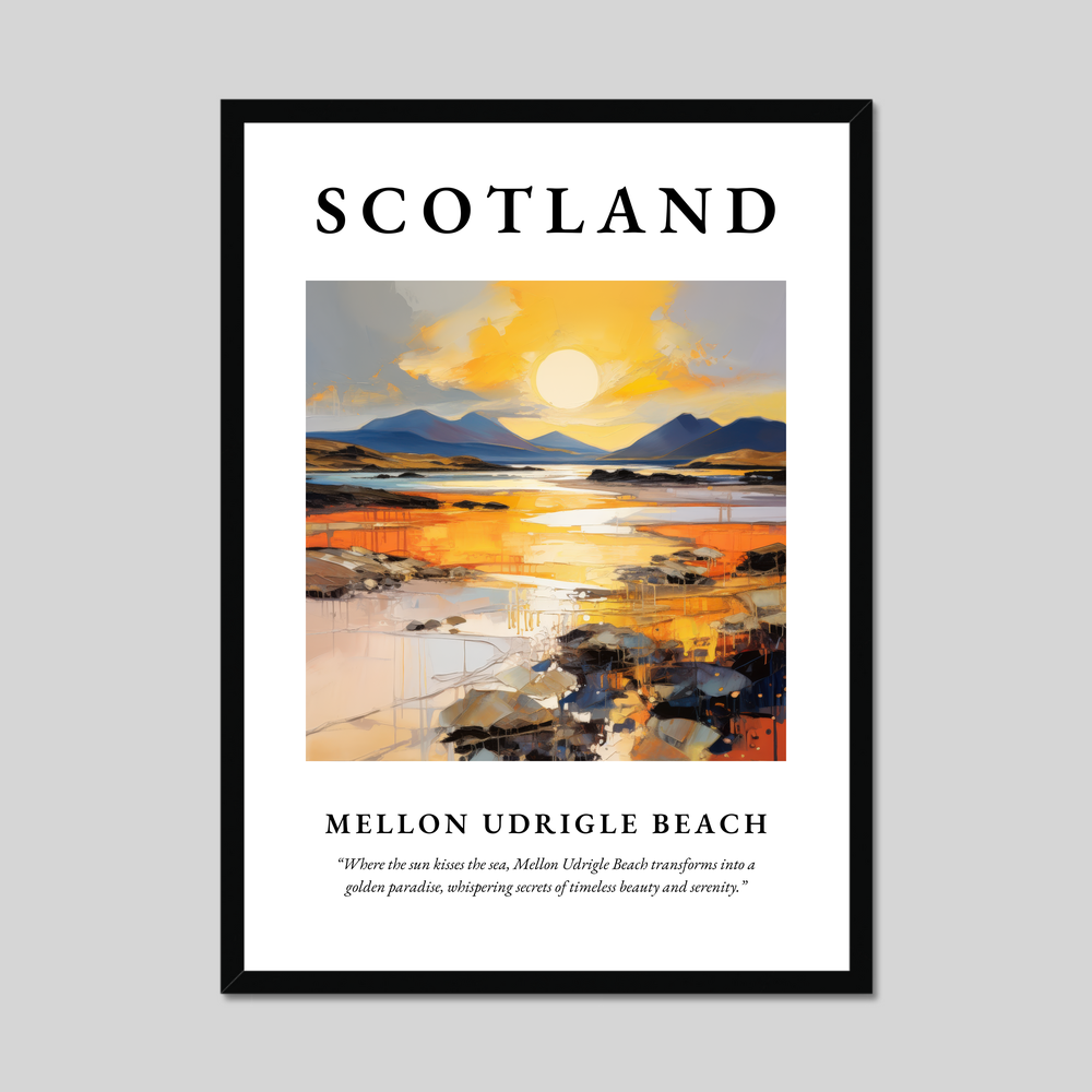 Poster of Mellon Udrigle Beach, Scotland.