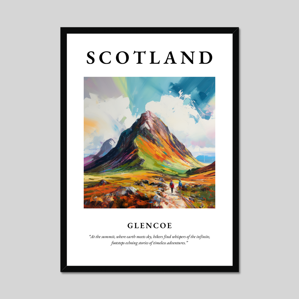 Poster of Glencoe, Scotland.