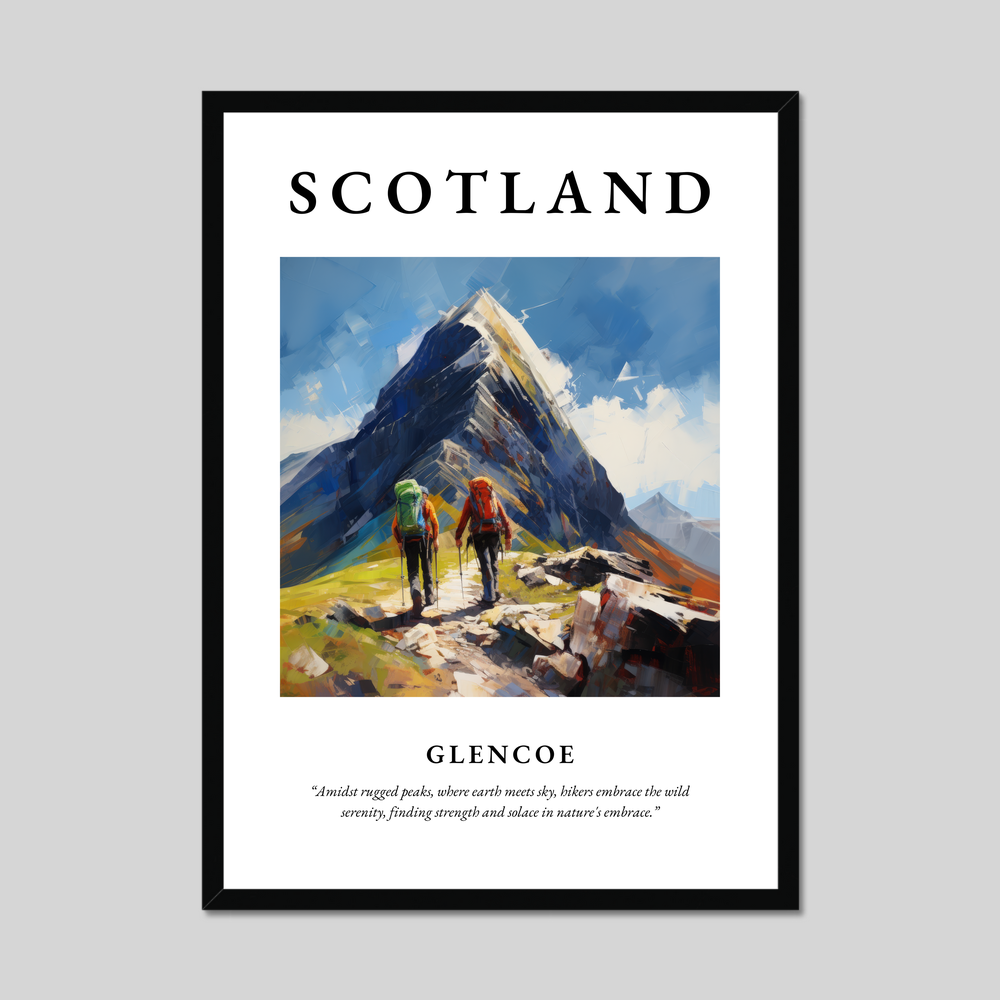 Poster of Glencoe, Scotland.