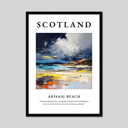 Poster of Arisaig Beach, Scotland.