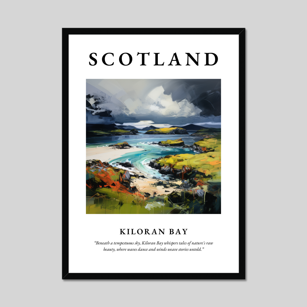 Poster of Kiloran Bay, Scotland.