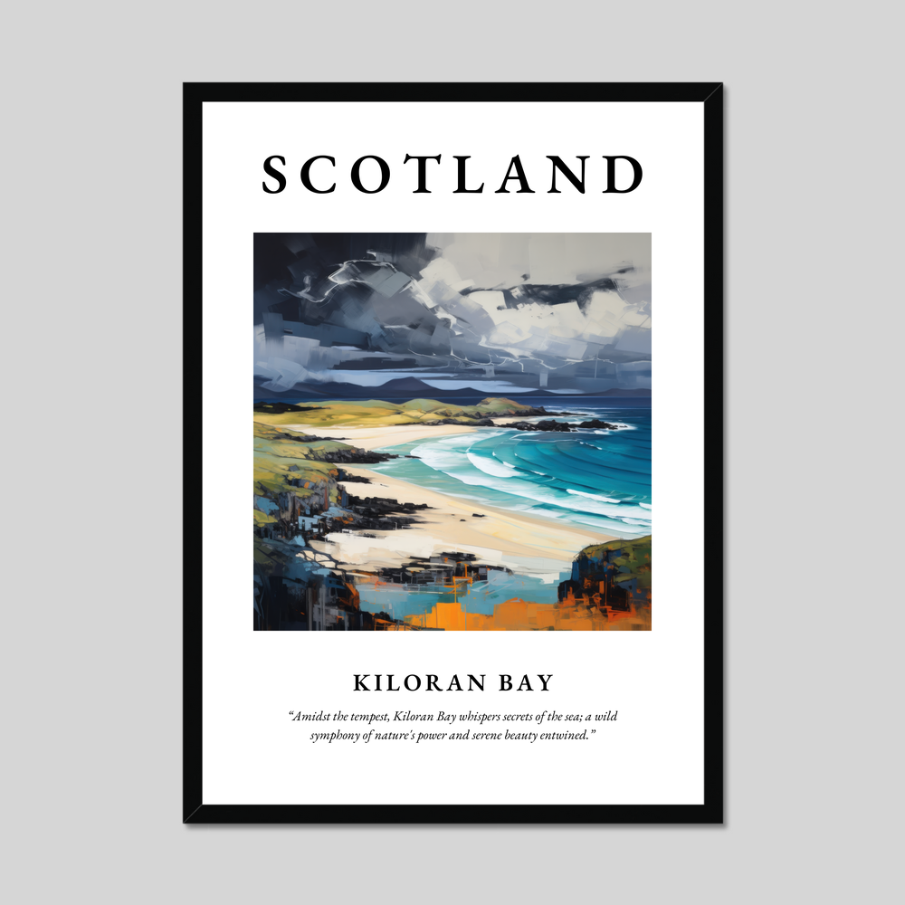 Poster of Kiloran Bay, Scotland.