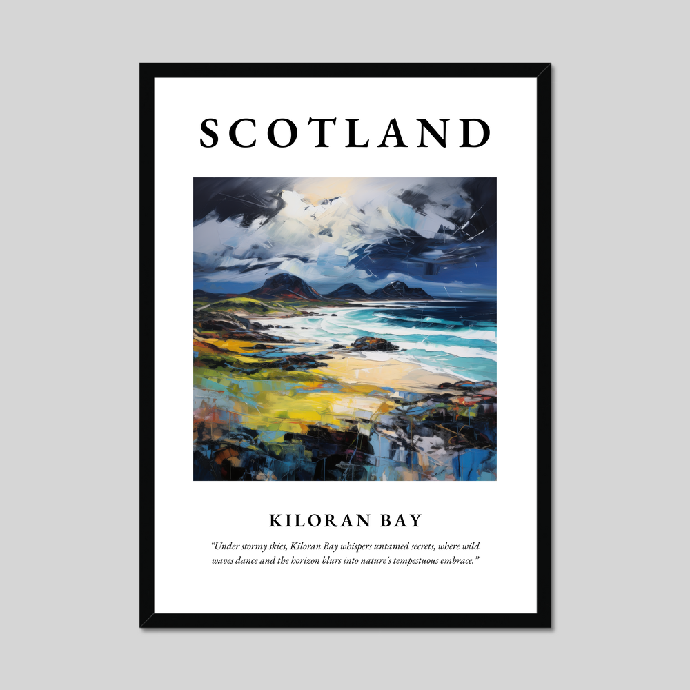 Poster of Kiloran Bay, Scotland.