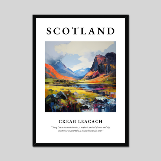 Poster of Creag Leacach, Scotland.